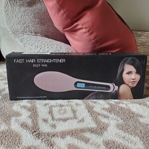 HQT-906 Hair Straightener - Elegant Gold